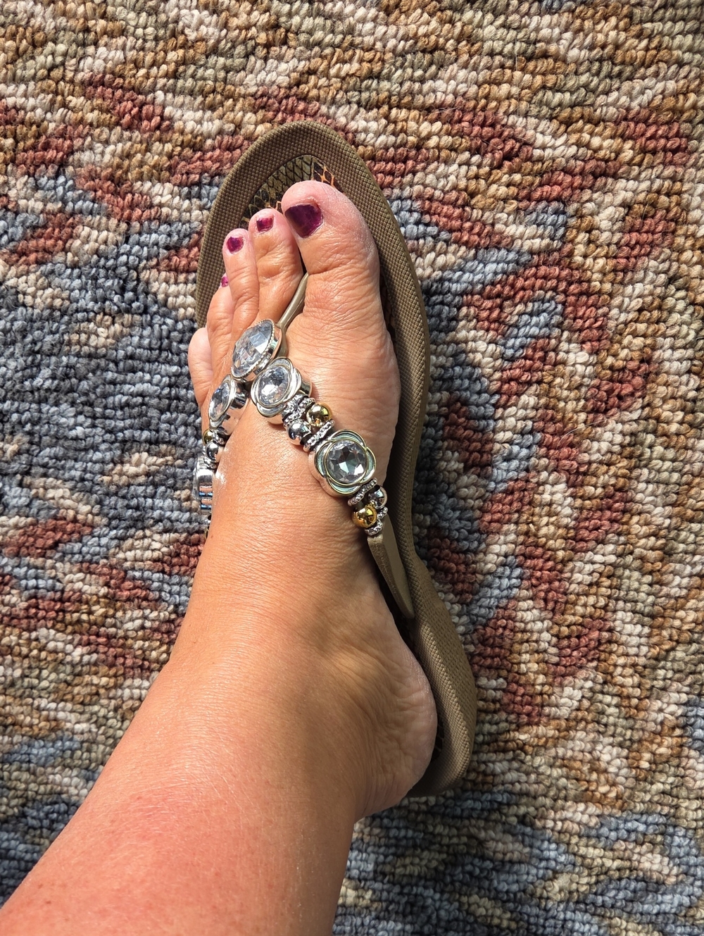 Grandco Gold Flip Flops - Picture 6 of 7